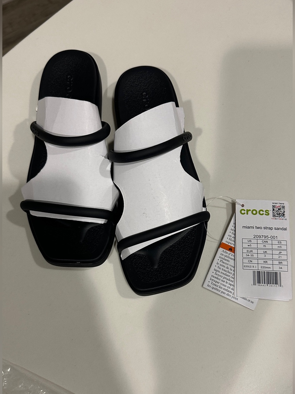 NWT Crocs Miami Two Strap Sandal